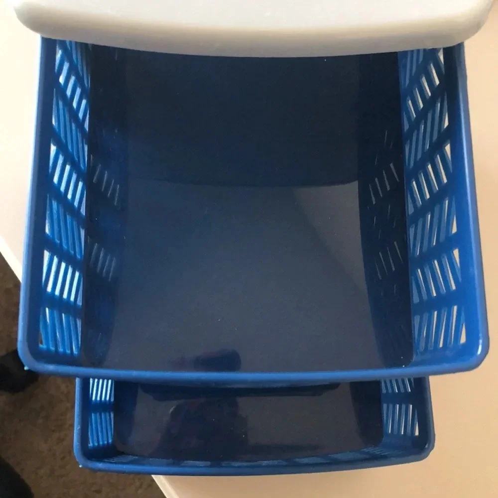 Desk storage organizer with pull out drawers